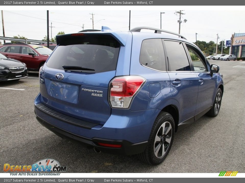 2017 Subaru Forester 2.5i Limited Quartz Blue Pearl / Gray Photo #5