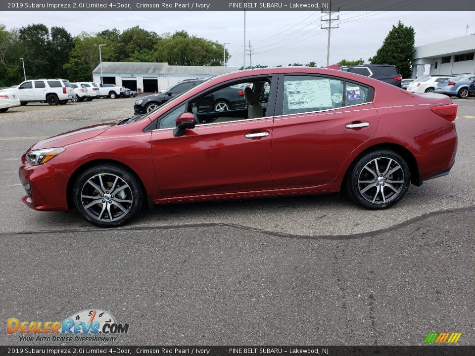 2019 Subaru Impreza 2.0i Limited 4-Door Crimson Red Pearl / Ivory Photo #3