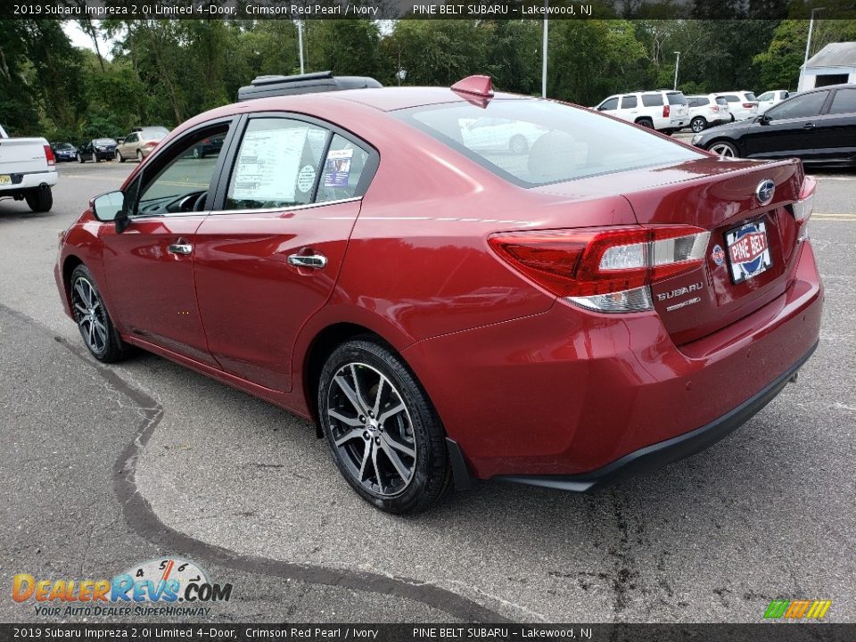 2019 Subaru Impreza 2.0i Limited 4-Door Crimson Red Pearl / Ivory Photo #4