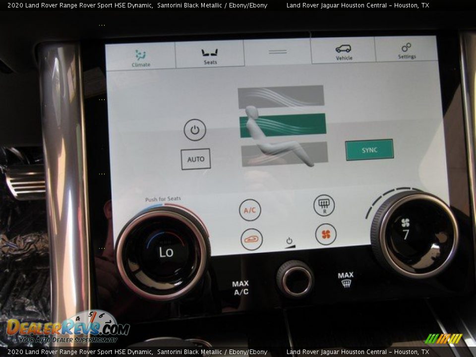 2020 Land Rover Range Rover Sport HSE Dynamic Santorini Black Metallic / Ebony/Ebony Photo #36