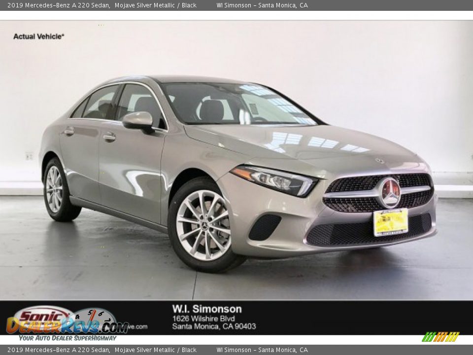2019 Mercedes-Benz A 220 Sedan Mojave Silver Metallic / Black Photo #1