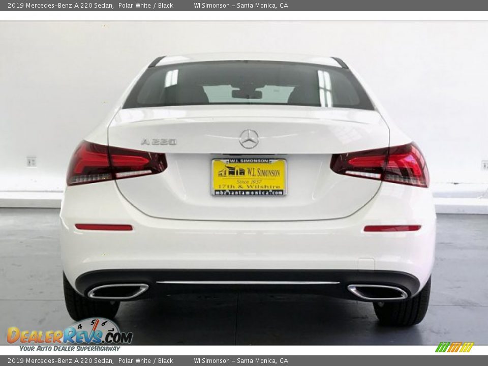 2019 Mercedes-Benz A 220 Sedan Polar White / Black Photo #3