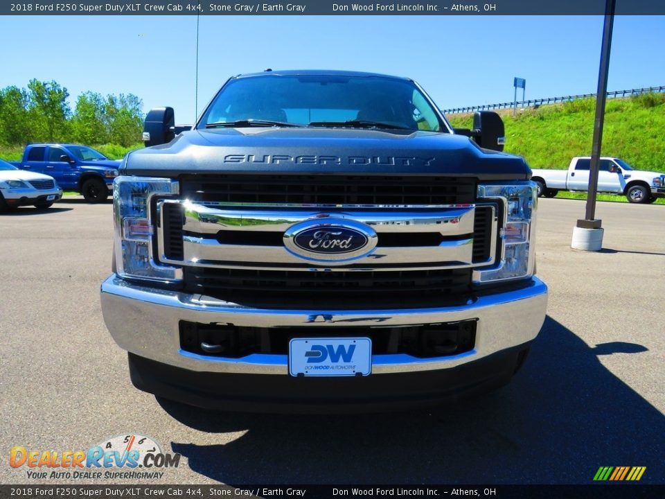 2018 Ford F250 Super Duty XLT Crew Cab 4x4 Stone Gray / Earth Gray Photo #4