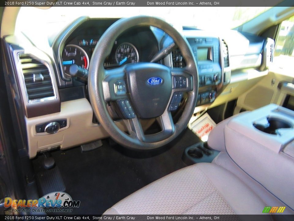 2018 Ford F250 Super Duty XLT Crew Cab 4x4 Stone Gray / Earth Gray Photo #19