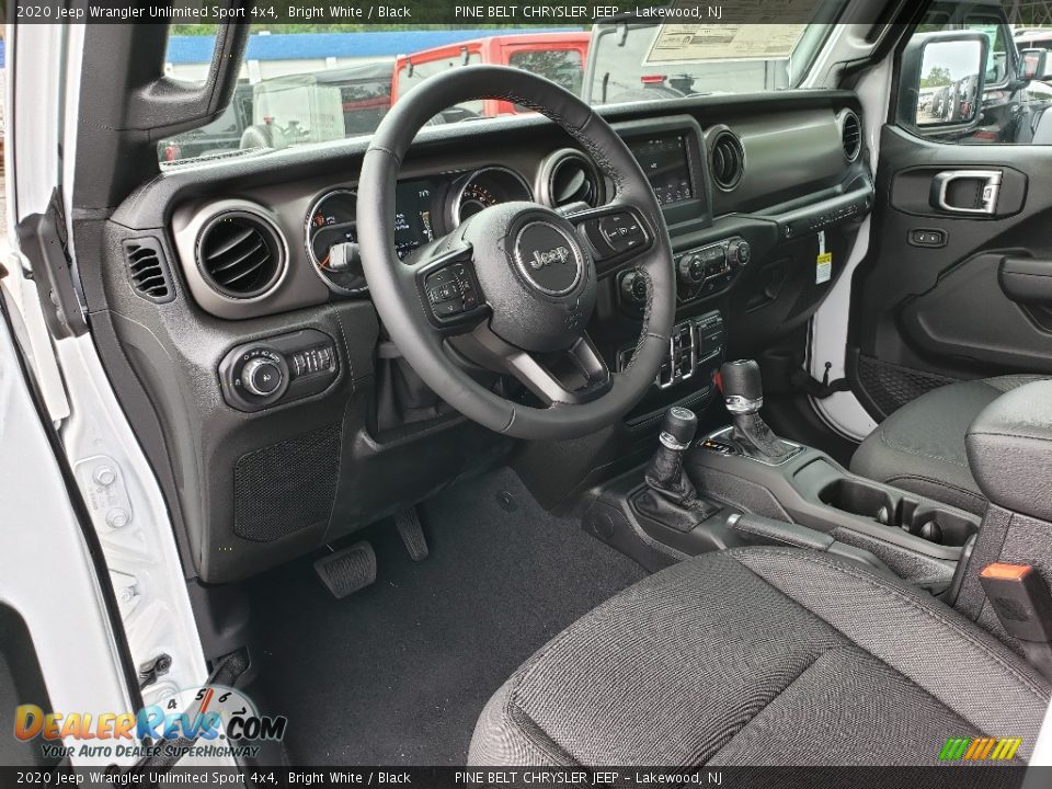 2020 Jeep Wrangler Unlimited Sport 4x4 Bright White / Black Photo #6