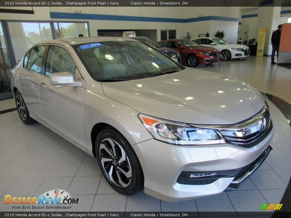 2016 Honda Accord EX-L Sedan Champagne Frost Pearl / Ivory Photo #3