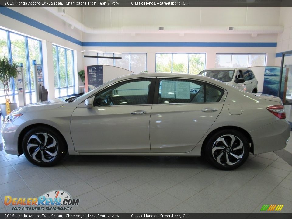 2016 Honda Accord EX-L Sedan Champagne Frost Pearl / Ivory Photo #10