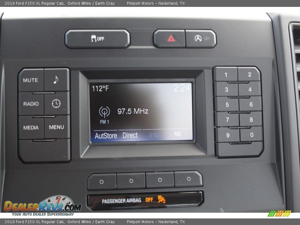 2019 Ford F150 XL Regular Cab Oxford White / Earth Gray Photo #14