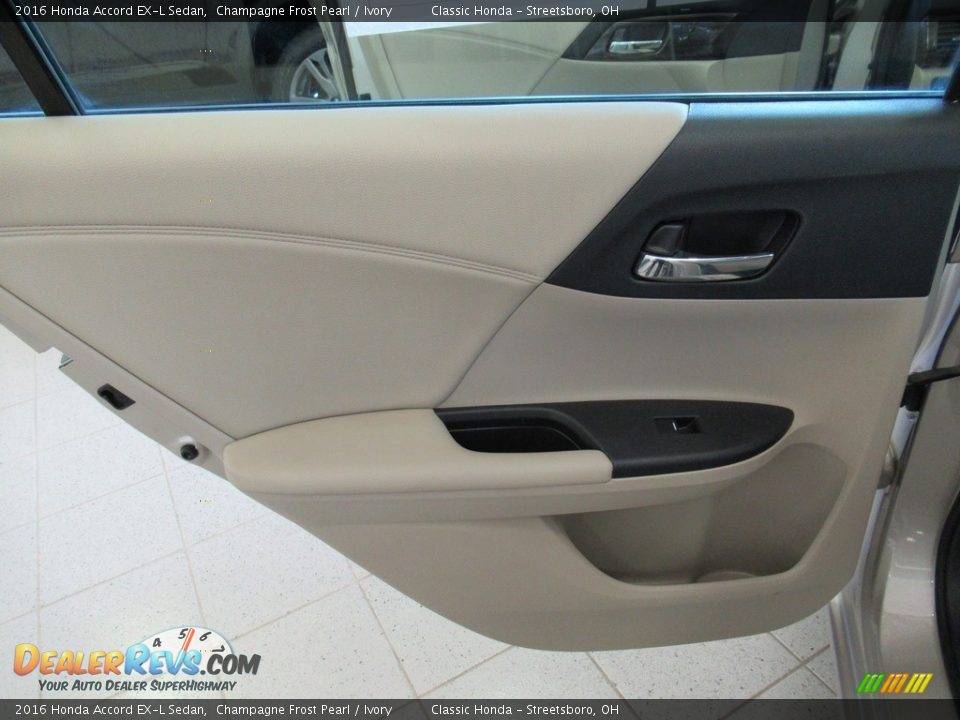 2016 Honda Accord EX-L Sedan Champagne Frost Pearl / Ivory Photo #23