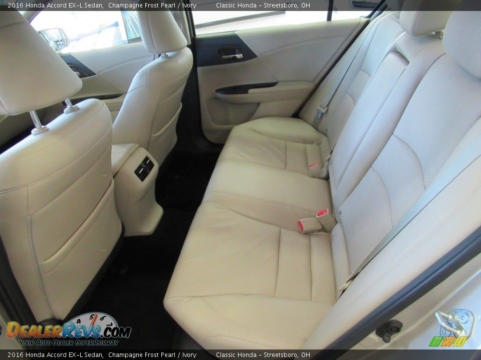 2016 Honda Accord EX-L Sedan Champagne Frost Pearl / Ivory Photo #25