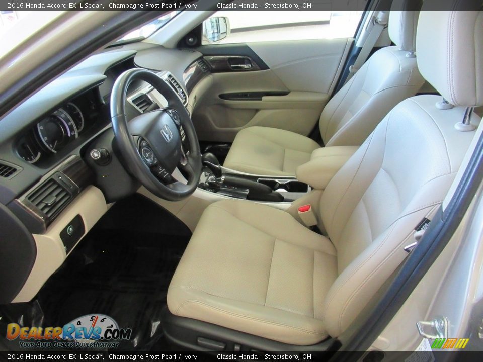 2016 Honda Accord EX-L Sedan Champagne Frost Pearl / Ivory Photo #28