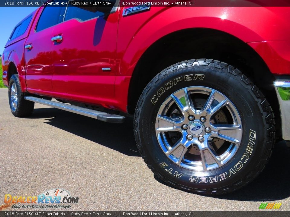 2018 Ford F150 XLT SuperCab 4x4 Ruby Red / Earth Gray Photo #3