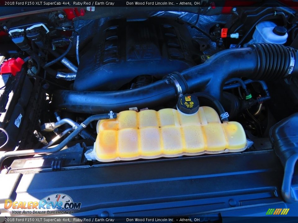 2018 Ford F150 XLT SuperCab 4x4 Ruby Red / Earth Gray Photo #6