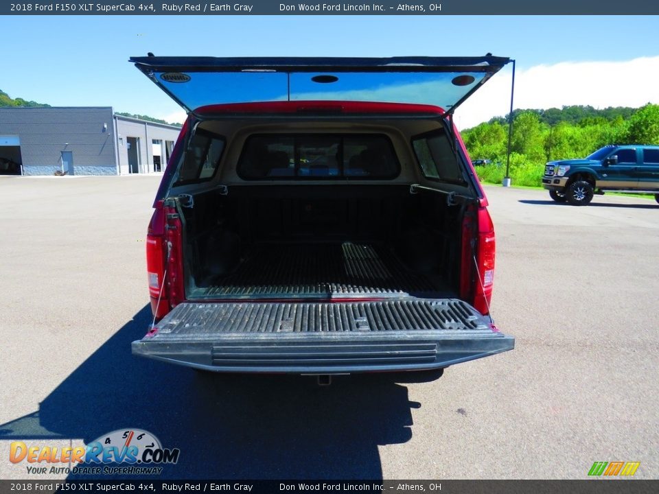 2018 Ford F150 XLT SuperCab 4x4 Ruby Red / Earth Gray Photo #13