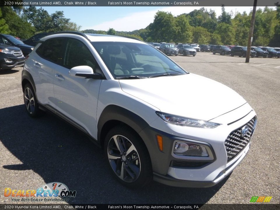 2020 Hyundai Kona Limited AWD Chalk White / Black Photo #3