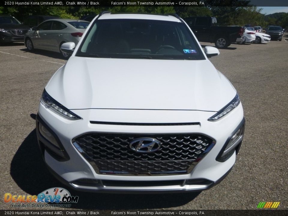 2020 Hyundai Kona Limited AWD Chalk White / Black Photo #4