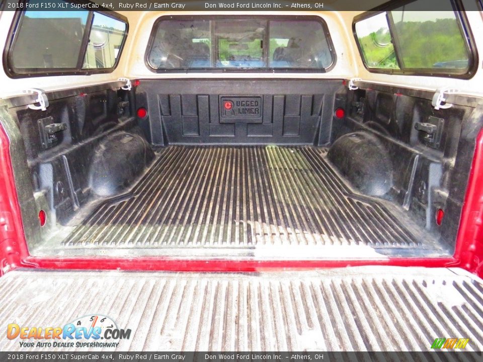 2018 Ford F150 XLT SuperCab 4x4 Ruby Red / Earth Gray Photo #14