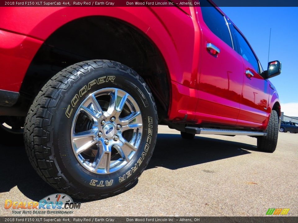 2018 Ford F150 XLT SuperCab 4x4 Ruby Red / Earth Gray Photo #16