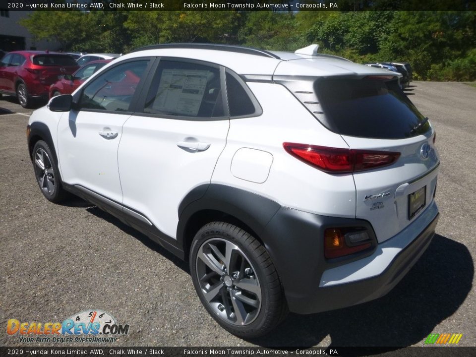 2020 Hyundai Kona Limited AWD Chalk White / Black Photo #6
