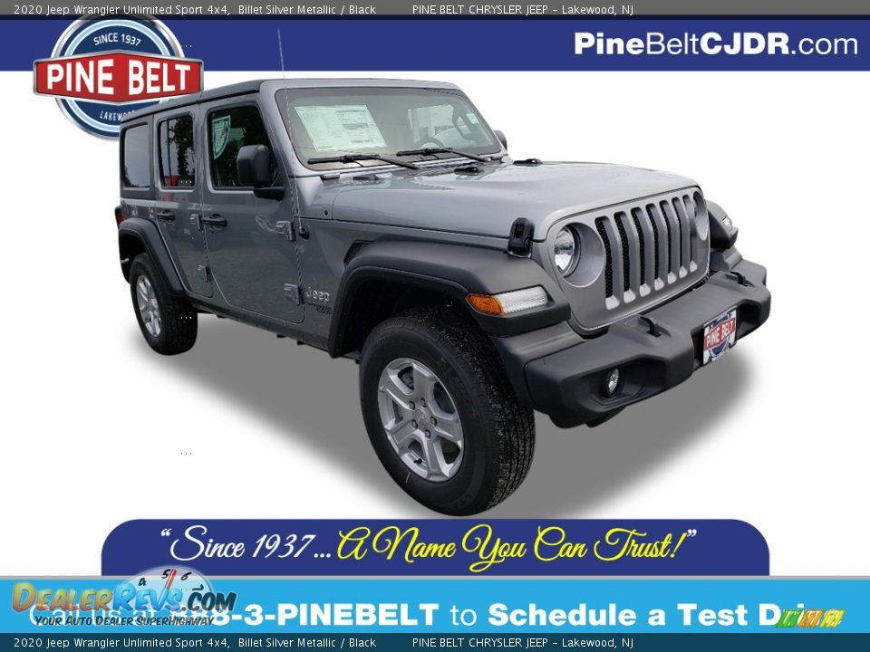 2020 Jeep Wrangler Unlimited Sport 4x4 Billet Silver Metallic / Black Photo #1