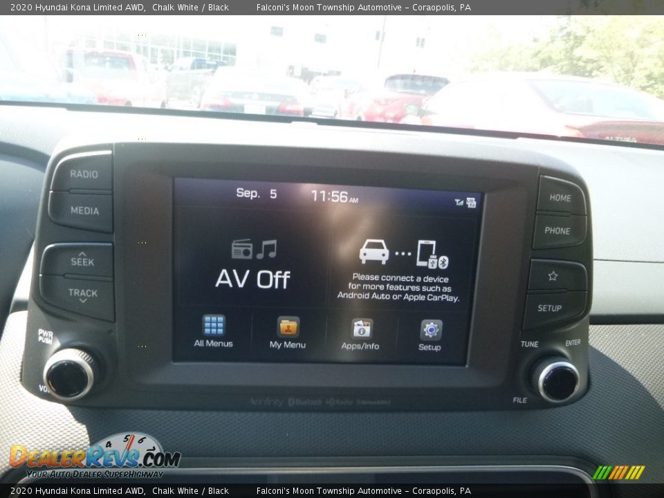 2020 Hyundai Kona Limited AWD Chalk White / Black Photo #14