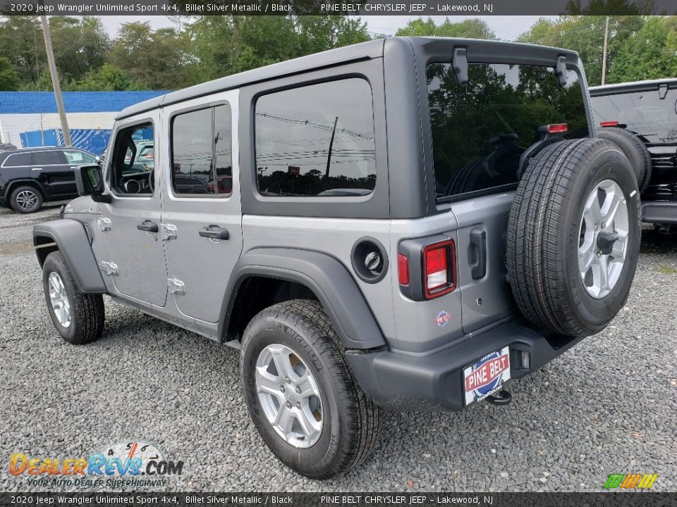 2020 Jeep Wrangler Unlimited Sport 4x4 Billet Silver Metallic / Black Photo #4