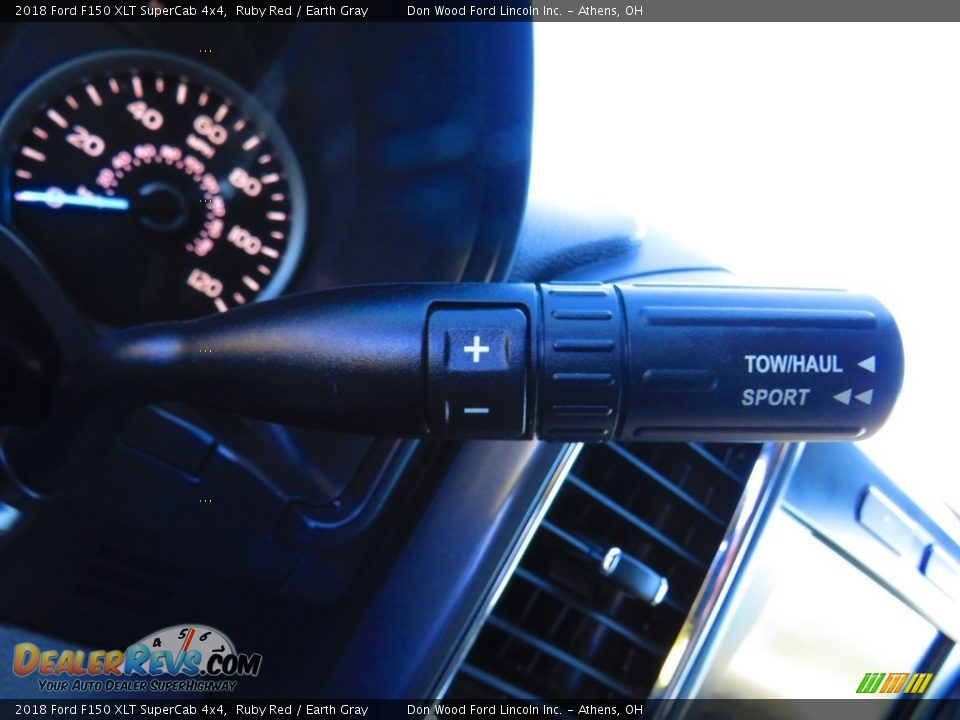 2018 Ford F150 XLT SuperCab 4x4 Ruby Red / Earth Gray Photo #31