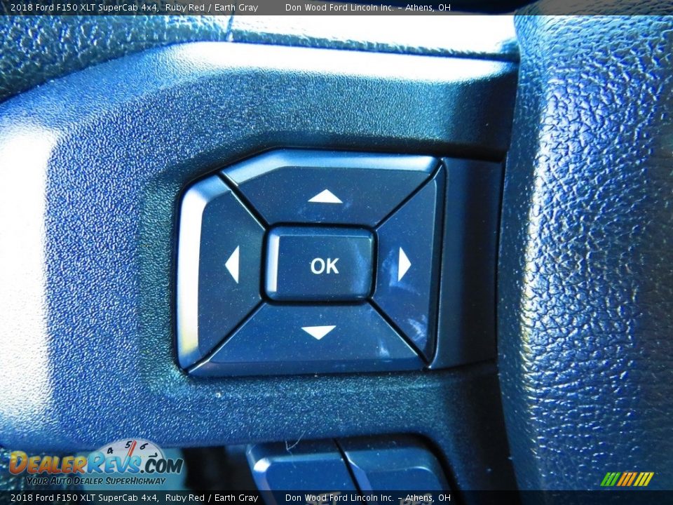 2018 Ford F150 XLT SuperCab 4x4 Ruby Red / Earth Gray Photo #32