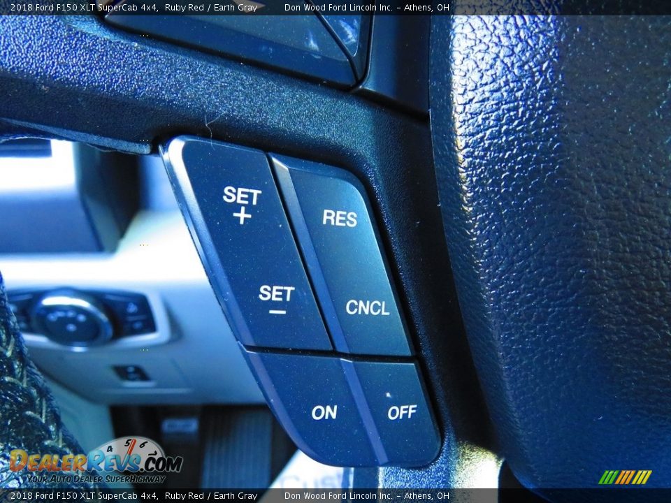 2018 Ford F150 XLT SuperCab 4x4 Ruby Red / Earth Gray Photo #33