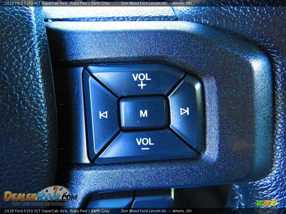 2018 Ford F150 XLT SuperCab 4x4 Ruby Red / Earth Gray Photo #34