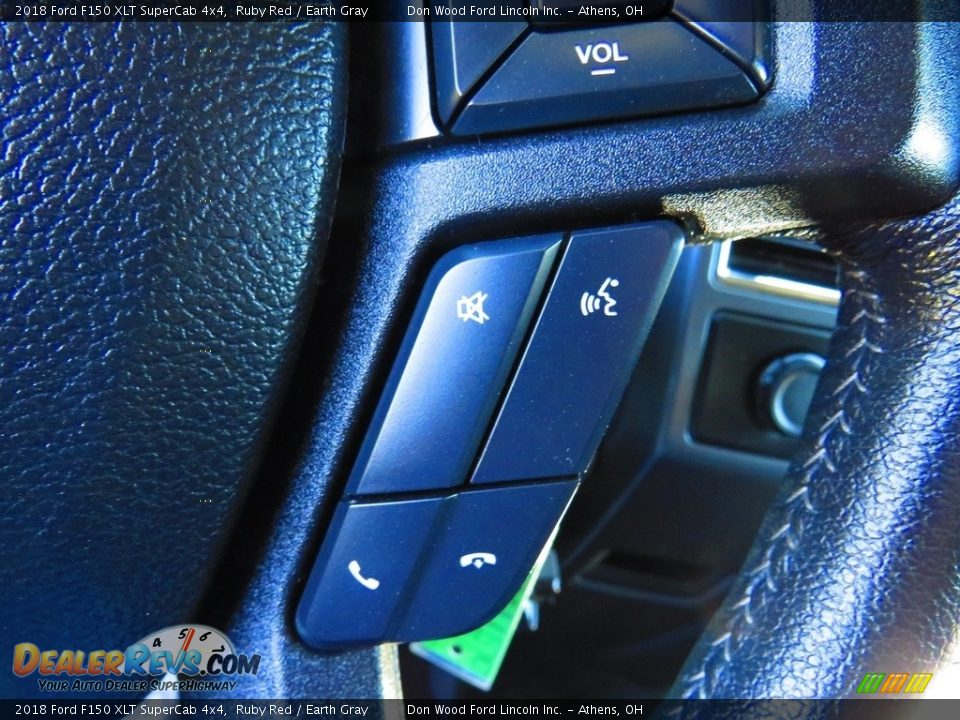 2018 Ford F150 XLT SuperCab 4x4 Ruby Red / Earth Gray Photo #35