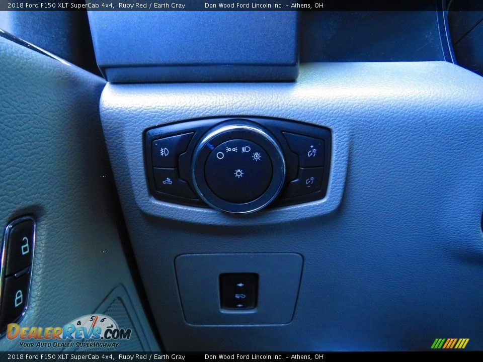 2018 Ford F150 XLT SuperCab 4x4 Ruby Red / Earth Gray Photo #36