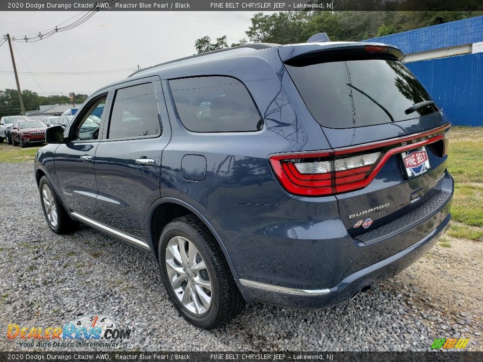 2020 Dodge Durango Citadel AWD Reactor Blue Pearl / Black Photo #4