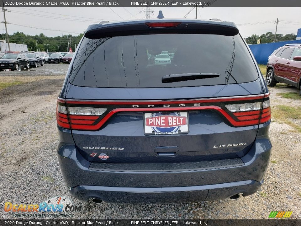 2020 Dodge Durango Citadel AWD Reactor Blue Pearl / Black Photo #5