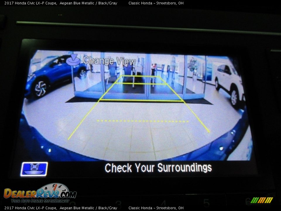 2017 Honda Civic LX-P Coupe Aegean Blue Metallic / Black/Gray Photo #30