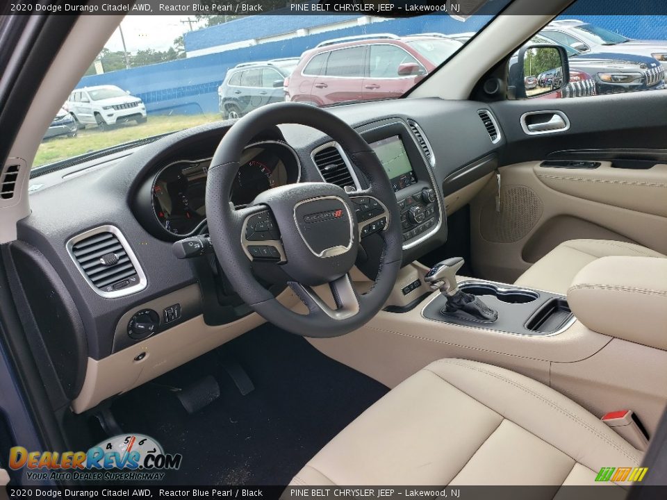 Black Interior - 2020 Dodge Durango Citadel AWD Photo #7