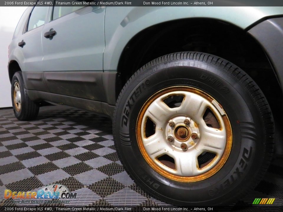 2006 Ford Escape XLS 4WD Titanium Green Metallic / Medium/Dark Flint Photo #3