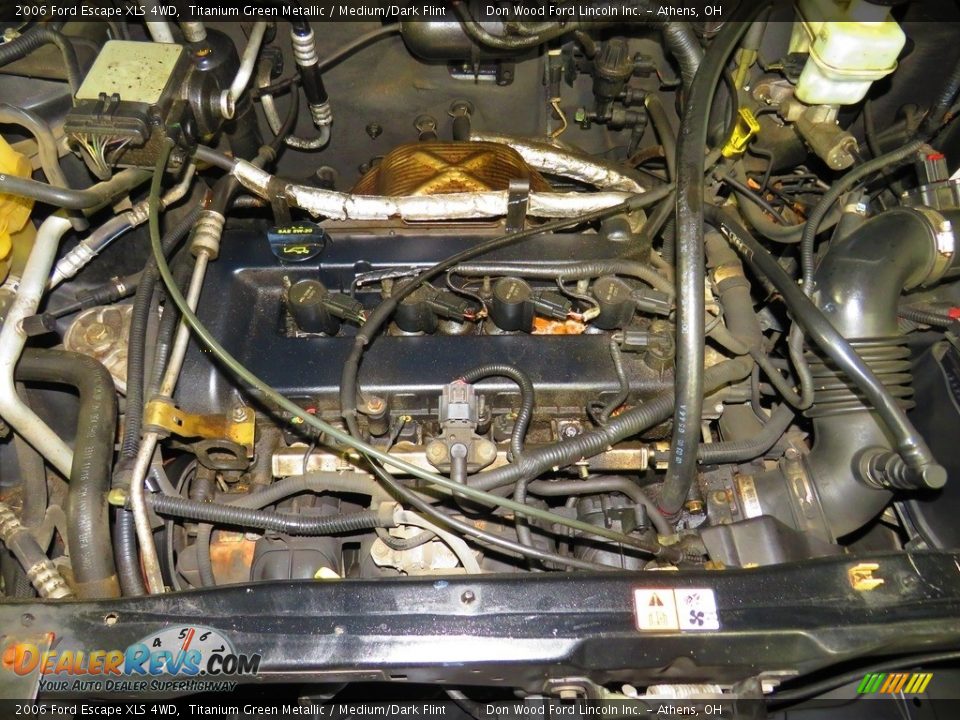 2006 Ford Escape XLS 4WD Titanium Green Metallic / Medium/Dark Flint Photo #6