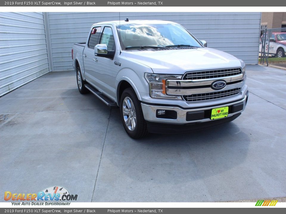 2019 Ford F150 XLT SuperCrew Ingot Silver / Black Photo #2