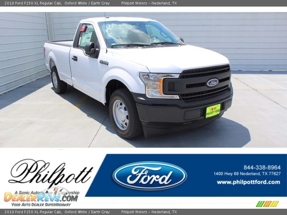 2019 Ford F150 XL Regular Cab Oxford White / Earth Gray Photo #1