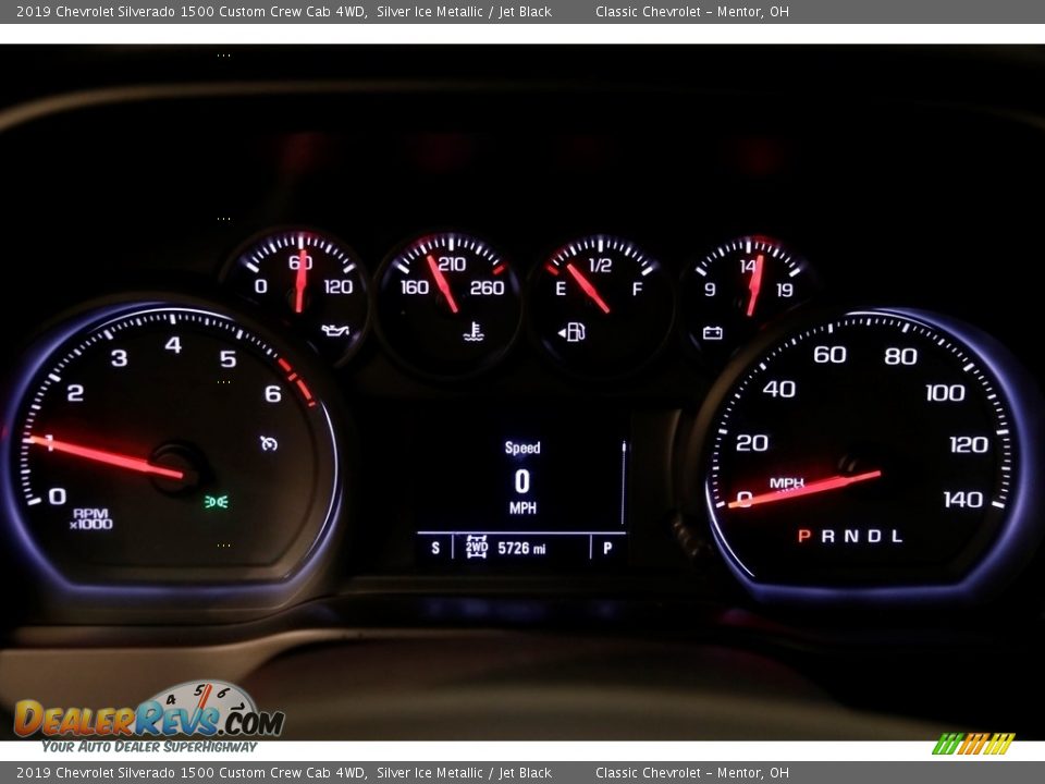 2019 Chevrolet Silverado 1500 Custom Crew Cab 4WD Gauges Photo #8