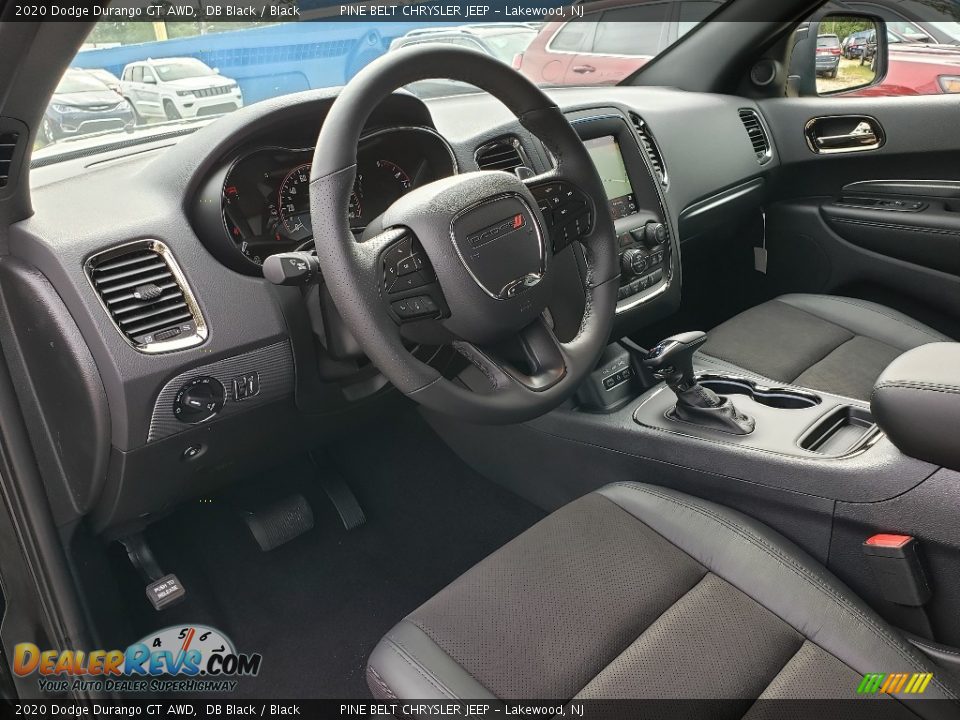 Black Interior - 2020 Dodge Durango GT AWD Photo #7