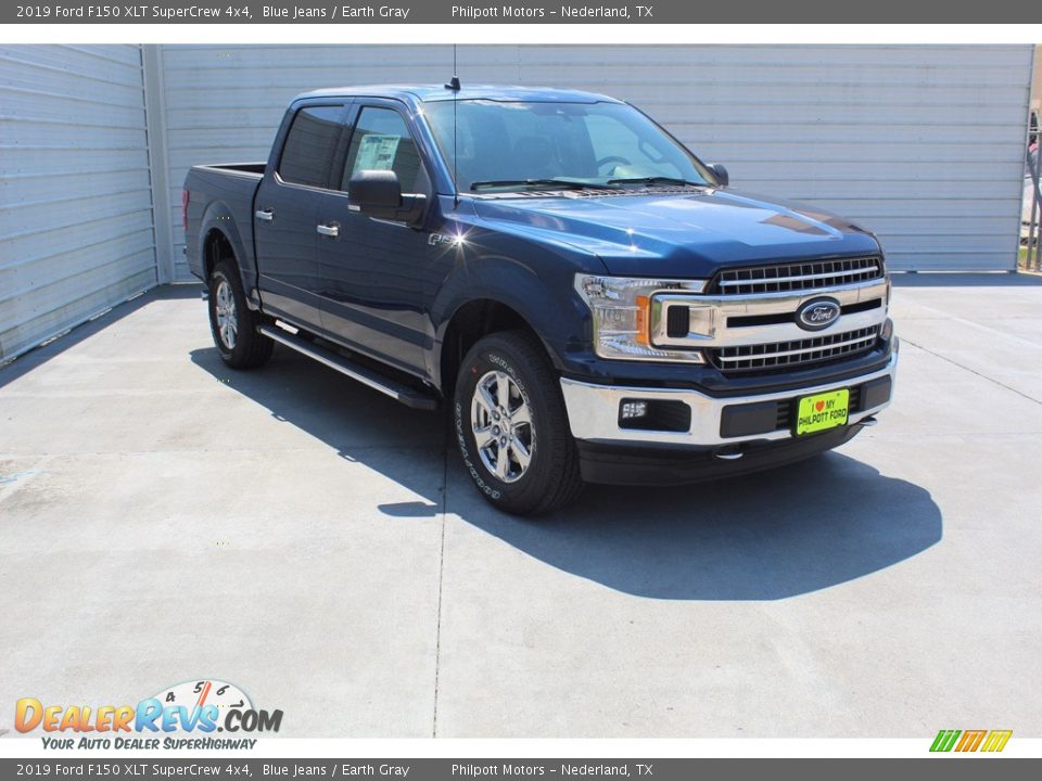 2019 Ford F150 XLT SuperCrew 4x4 Blue Jeans / Earth Gray Photo #2