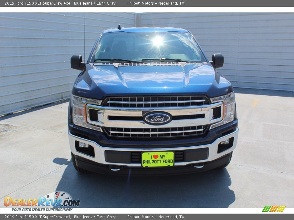 2019 Ford F150 XLT SuperCrew 4x4 Blue Jeans / Earth Gray Photo #3