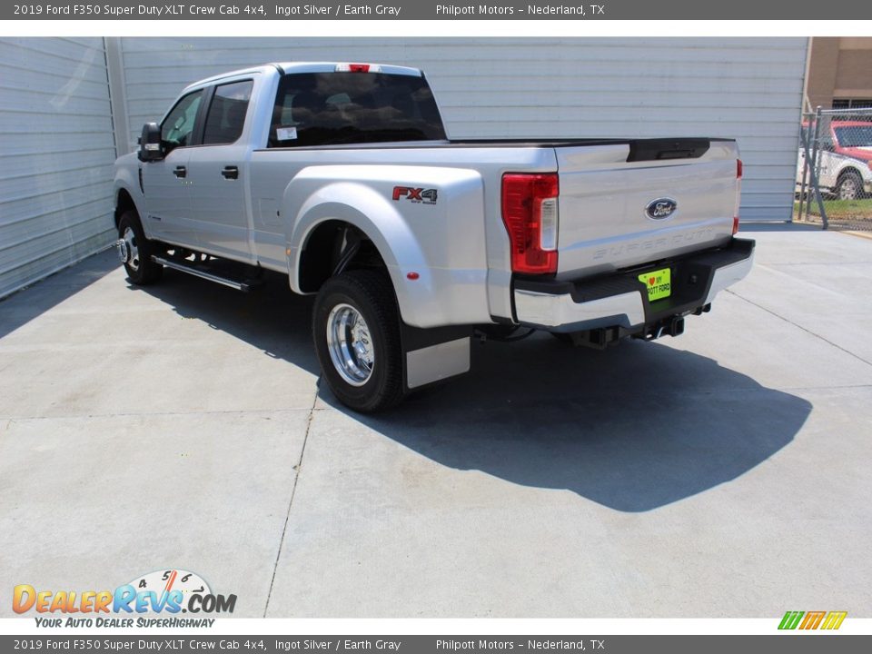 2019 Ford F350 Super Duty XLT Crew Cab 4x4 Ingot Silver / Earth Gray Photo #6