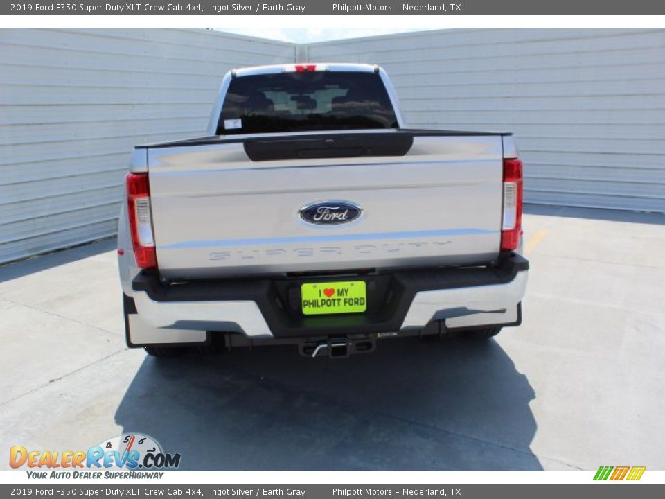 2019 Ford F350 Super Duty XLT Crew Cab 4x4 Ingot Silver / Earth Gray Photo #7