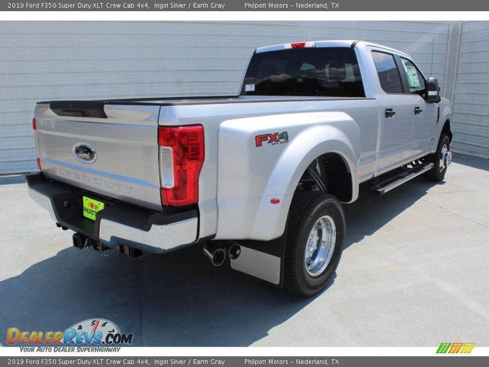 2019 Ford F350 Super Duty XLT Crew Cab 4x4 Ingot Silver / Earth Gray Photo #8