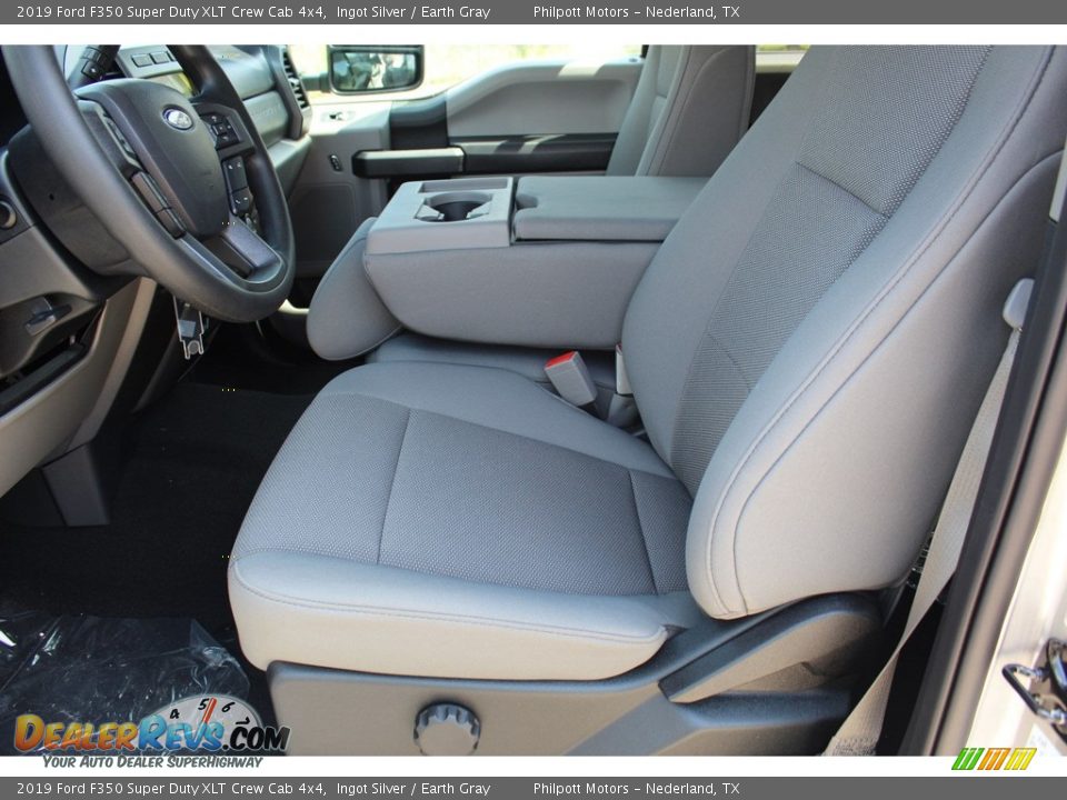 2019 Ford F350 Super Duty XLT Crew Cab 4x4 Ingot Silver / Earth Gray Photo #10
