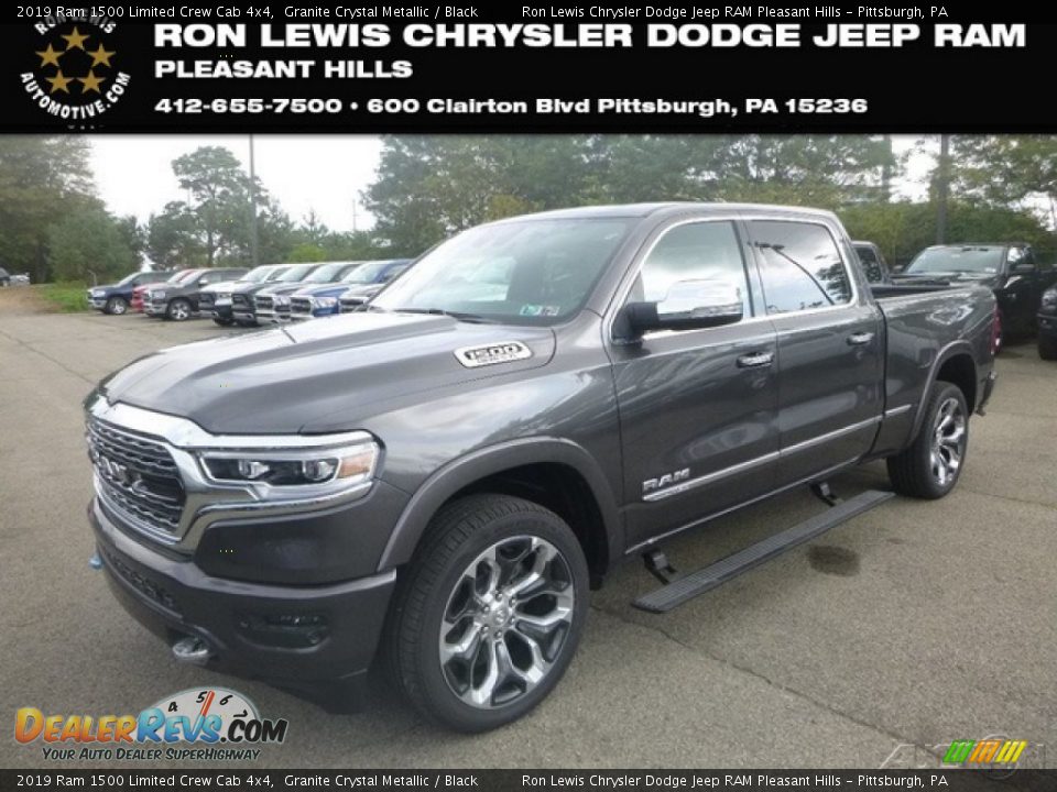 2019 Ram 1500 Limited Crew Cab 4x4 Granite Crystal Metallic / Black Photo #1