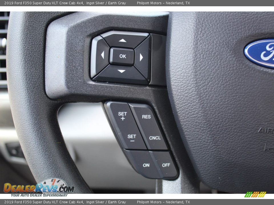 2019 Ford F350 Super Duty XLT Crew Cab 4x4 Ingot Silver / Earth Gray Photo #11